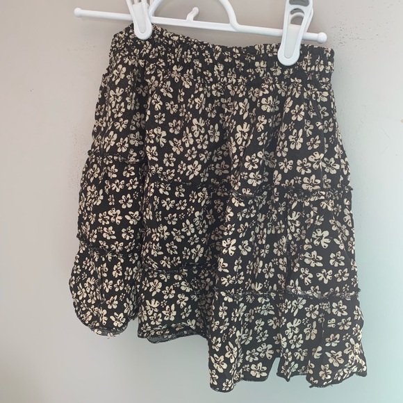 Floral elastic waist skirt - Picture 2 of 4
